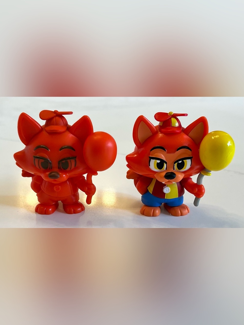 Funko Mystery Minis Balloon Foxy Orange Black Light Figures